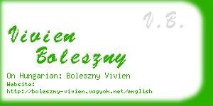 vivien boleszny business card